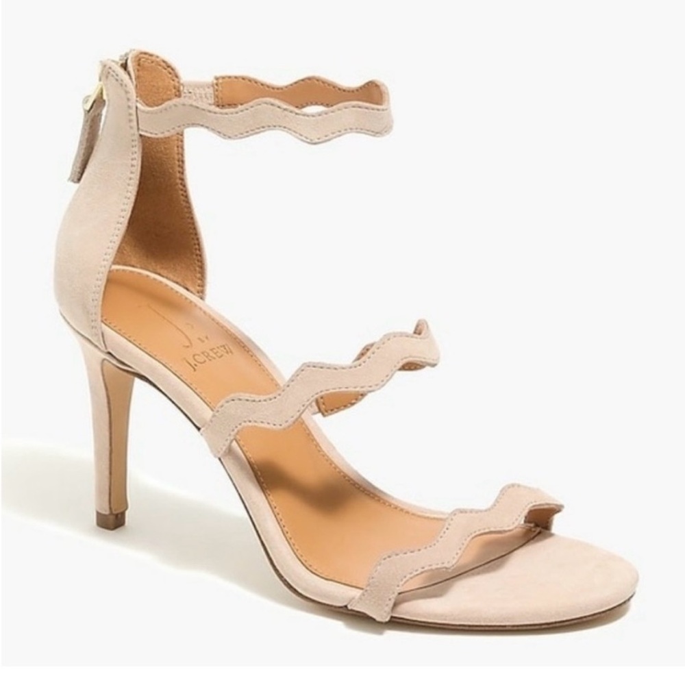 J. Crew | Chevron Strap Heels